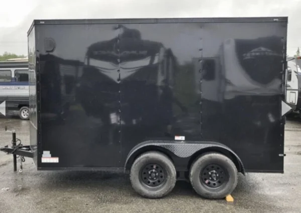 2023 Fast Cargo 6×12 Tandem Axle Blackout Enclosed Trailer - Image 4
