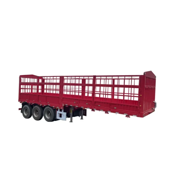 3 Axles Heavy Transport Cargo High Side Truck Trailer - Image 4