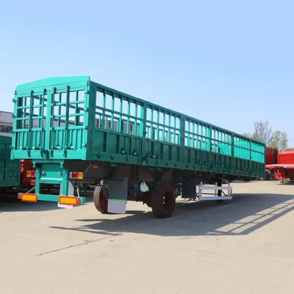 3 Axle High Side Fence Cargo Semi Trailer - Image 5