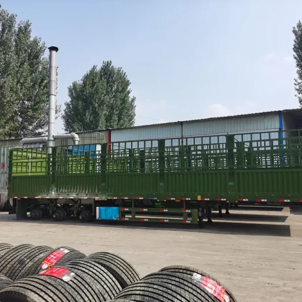 Flatbed Side Wall Truck Trailer – Cargo Fence Semi Trailer - Image 2
