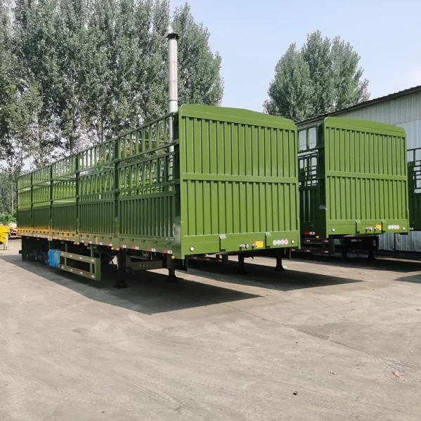 Flatbed Side Wall Truck Trailer – Cargo Fence Semi Trailer