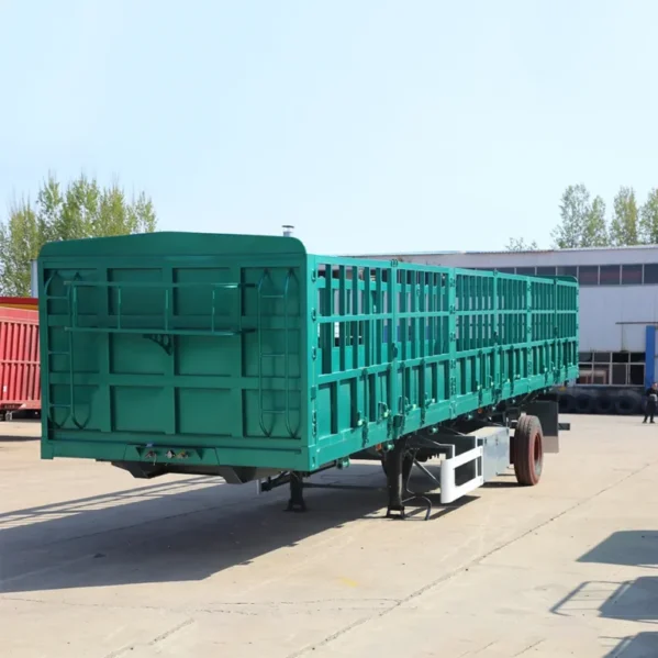 3 Axle High Side Fence Cargo Semi Trailer - Image 4