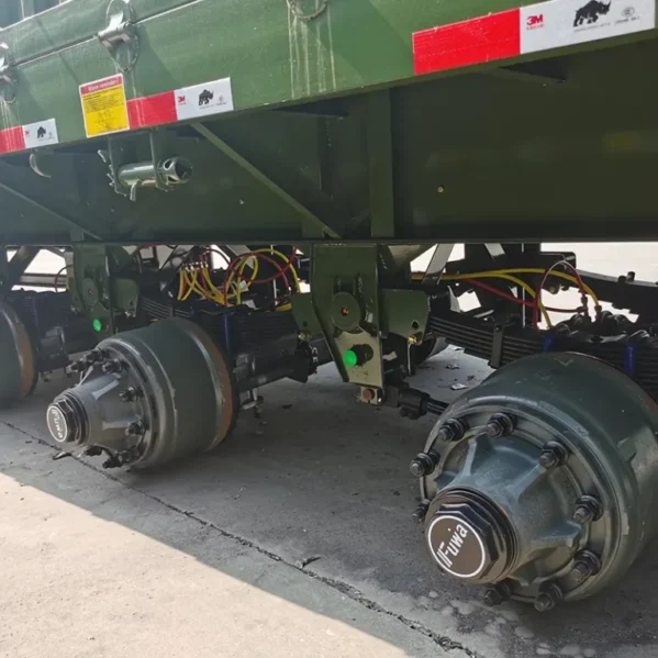 Flatbed Side Wall Truck Trailer – Cargo Fence Semi Trailer - Image 4