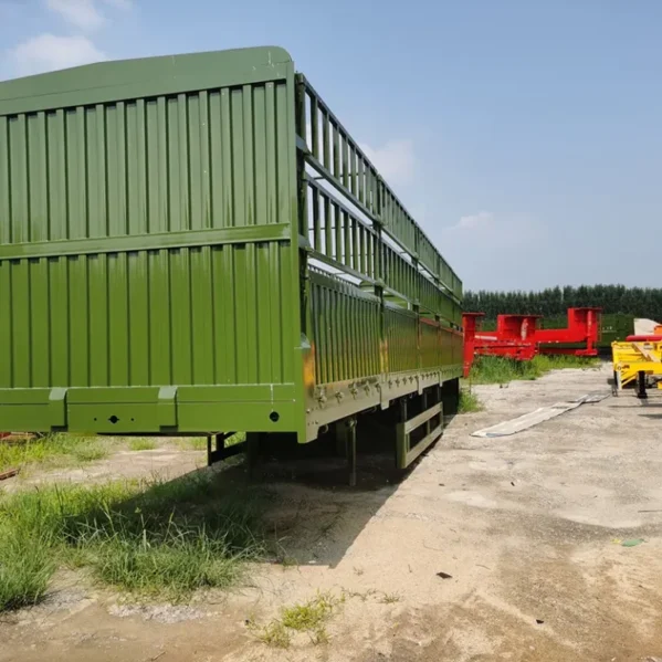 Flatbed Side Wall Truck Trailer – Cargo Fence Semi Trailer - Image 6
