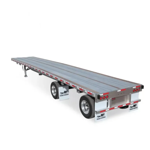 45ft Semi Trailer – 3 Axle Low Flatbed Container Semi Trailer - Image 6